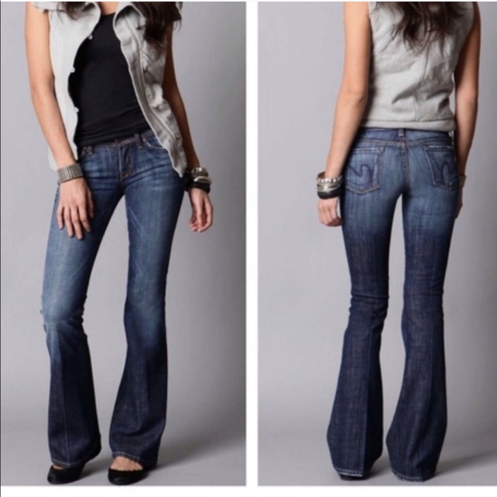 COH Ingrid #002 Flare Leg Denim Jeans Medium Wash